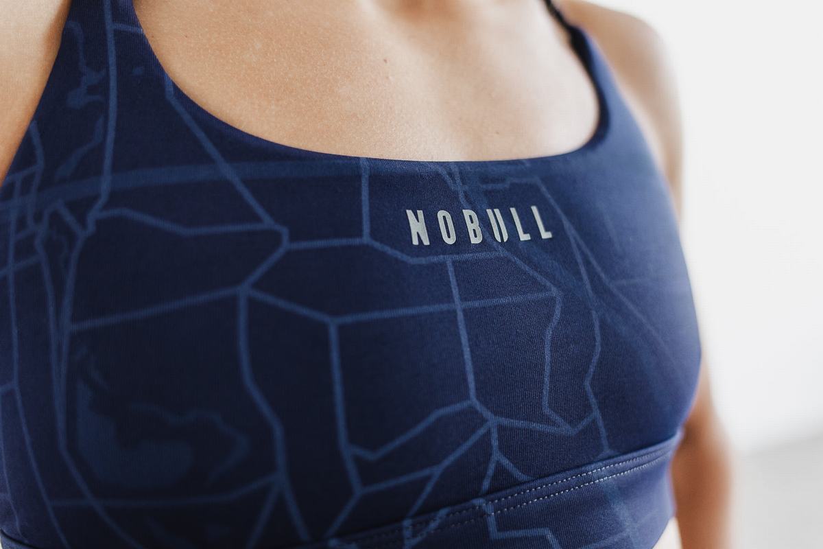 Nobull Women's Sports Bras Navy | Australia (JX9670)